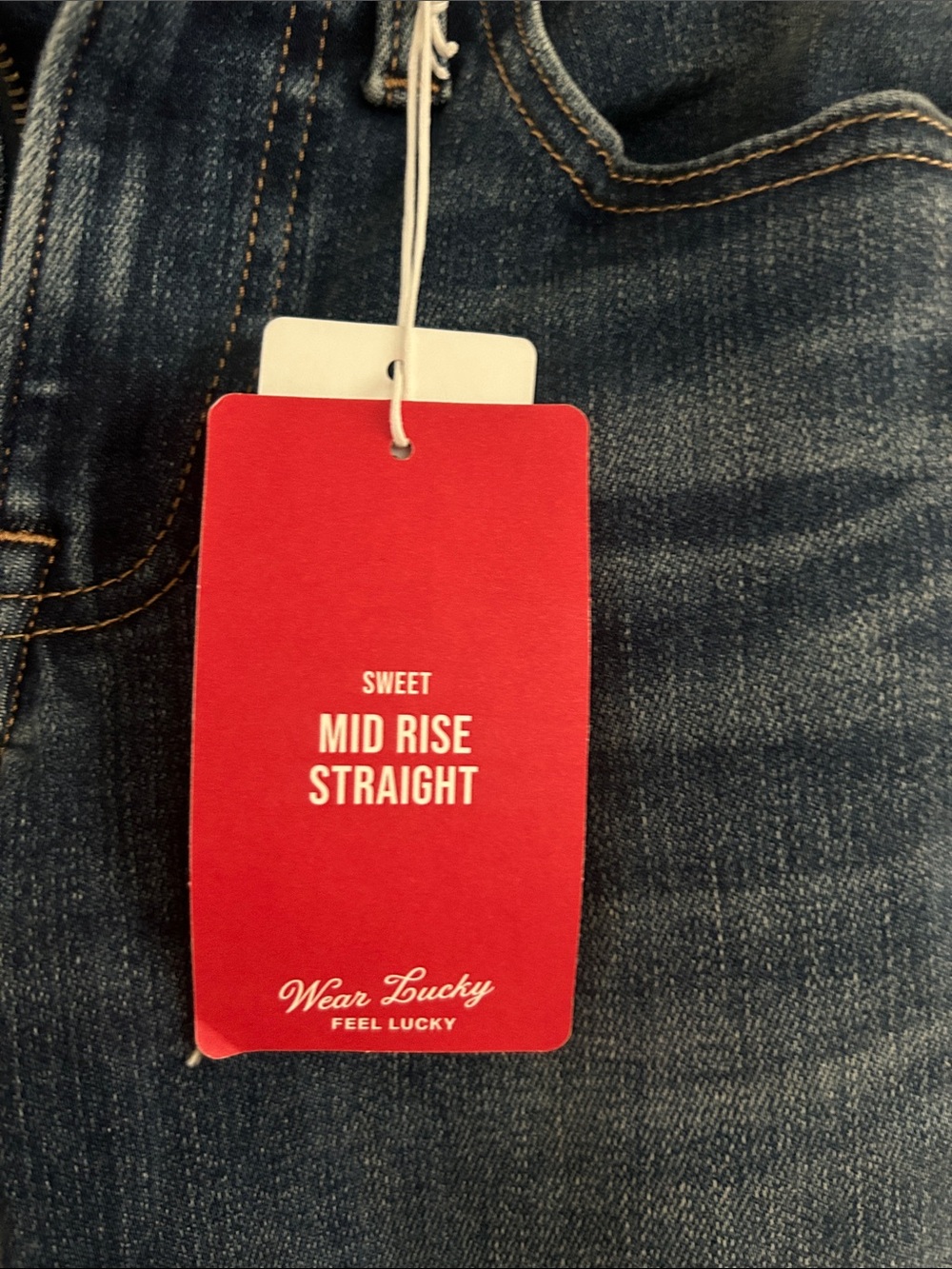Lucky Brand Men's Slim Straight Dark Blue Jeans - Picture 2 of 3
